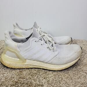 Adidas Sneakers Mens Size 11.5 Ultra Boost 20 White Cream Comfort Walking